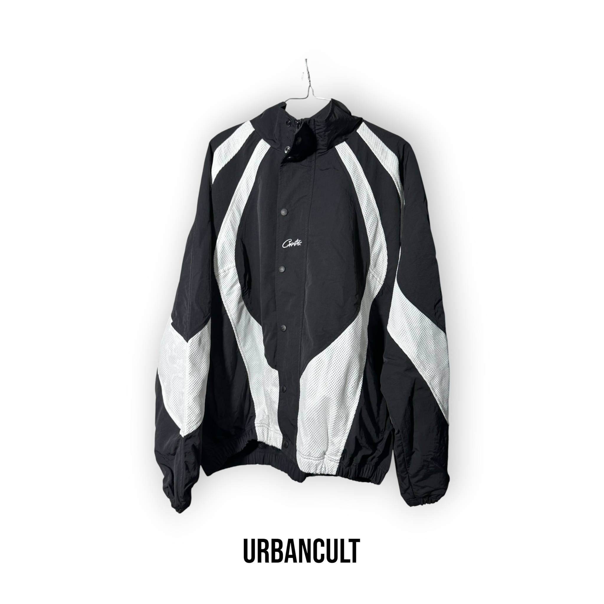 Corteiz 'Vertigo Shuku' Jacket - Black & White - Urban Cult