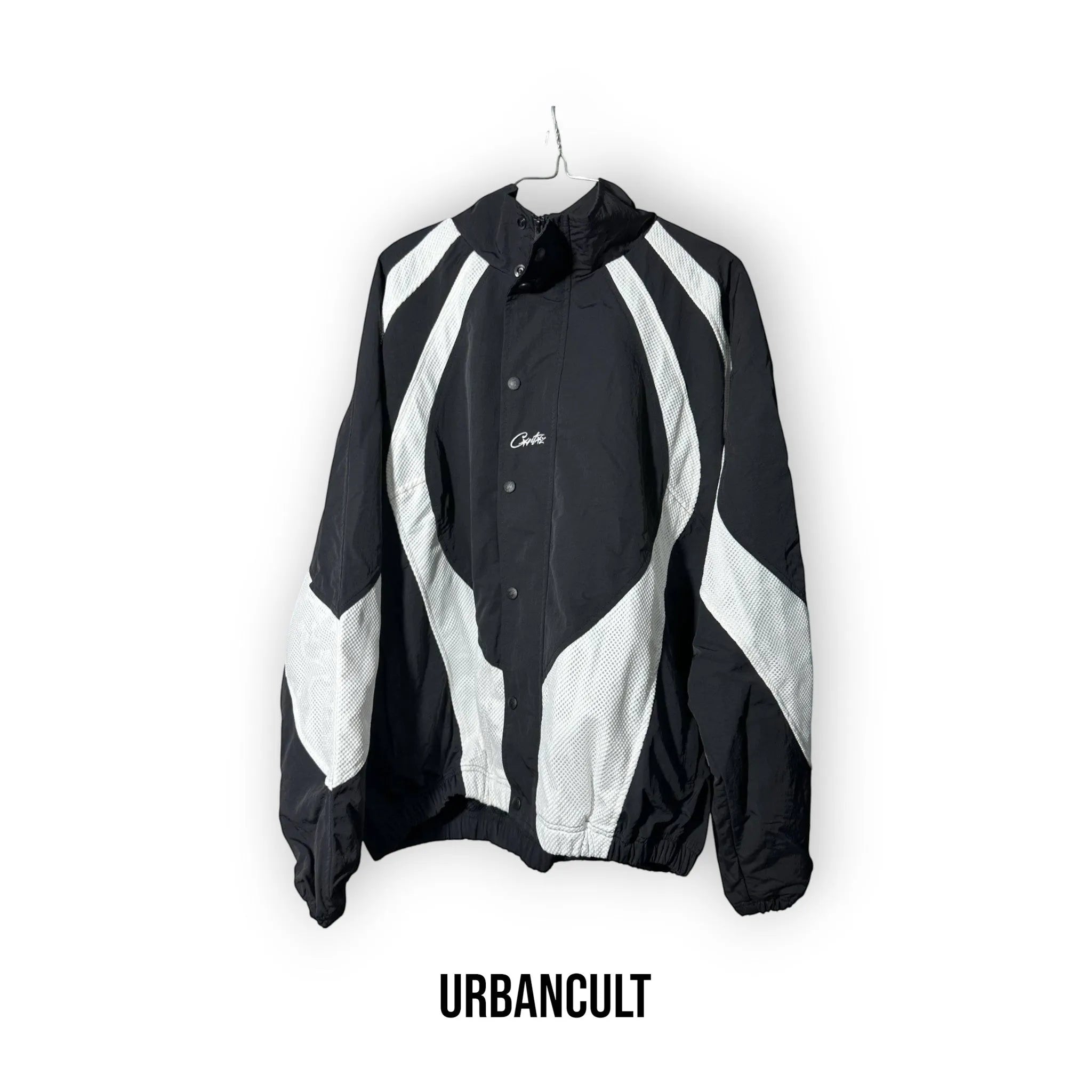 Corteiz 'Vertigo Shuku' Jacket - Black & White - Urban Cult