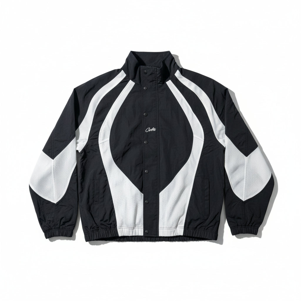 Corteiz 'Vertigo Shuku' Jacket - Black & White - Urban Cult
