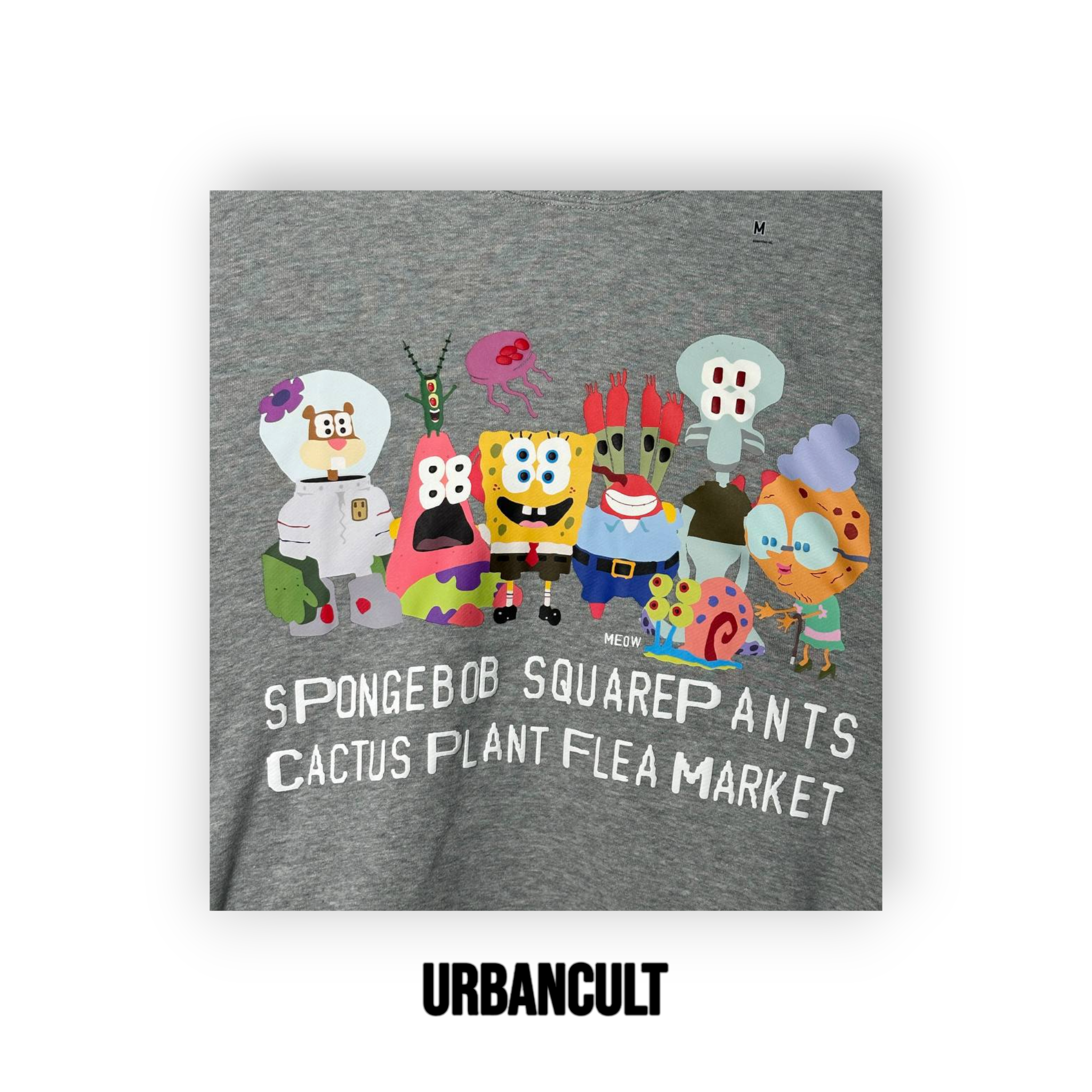 Felpa con Cappuccio Uniqlo x CPFM SpongeBob - Grigia - Urban Cult