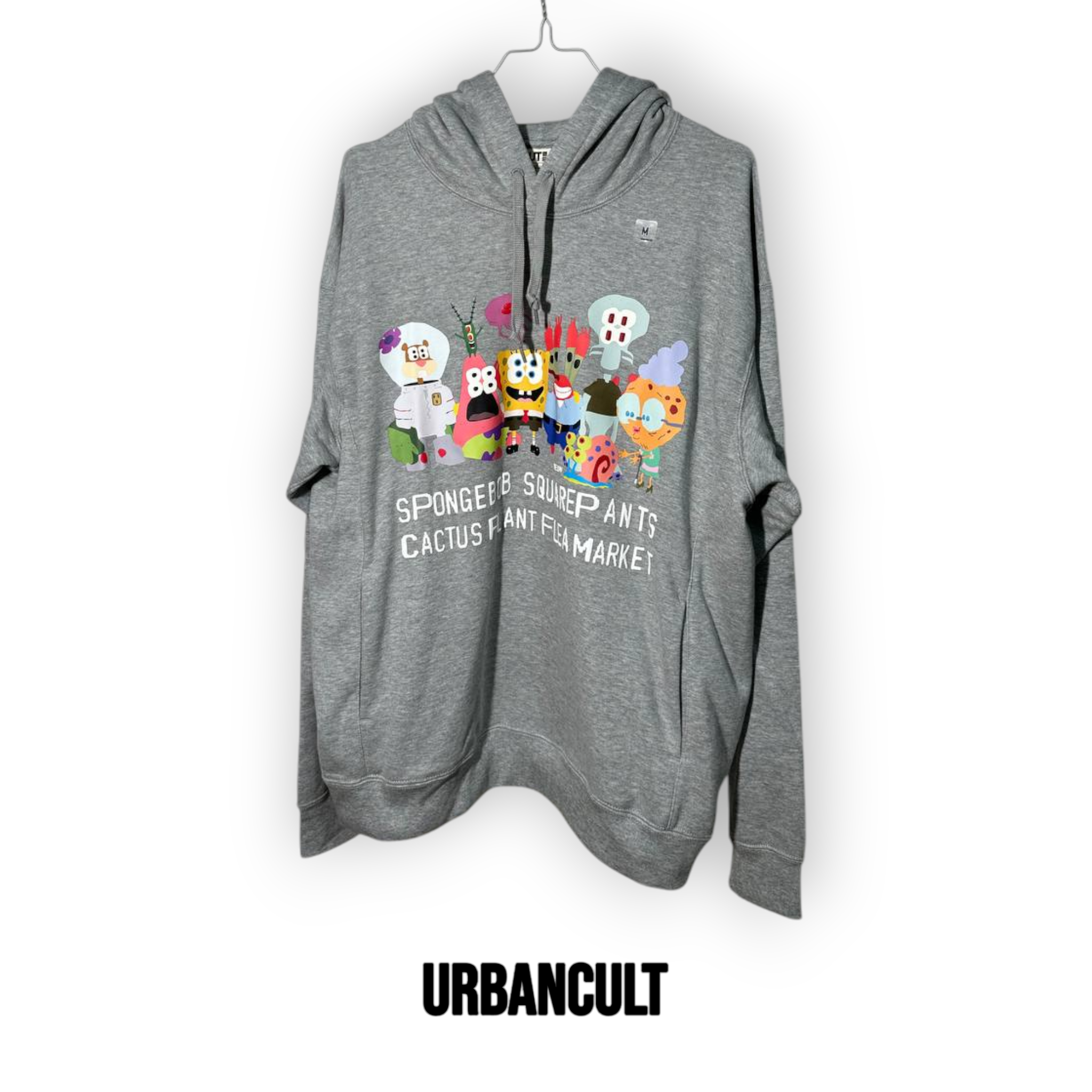 Felpa con Cappuccio Uniqlo x CPFM SpongeBob - Grigia - Urban Cult