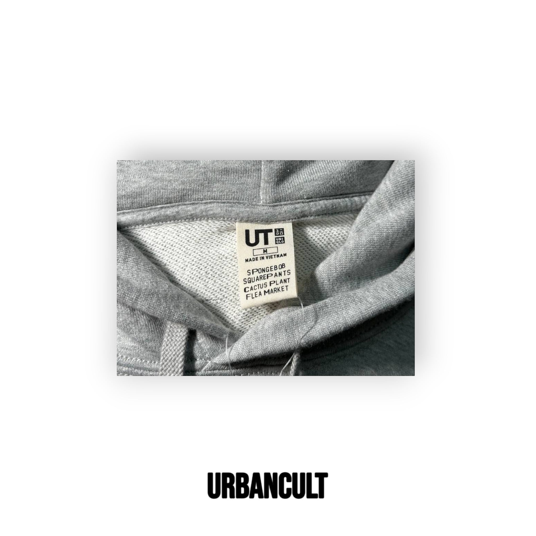 Felpa con Cappuccio Uniqlo x CPFM SpongeBob - Grigia - Urban Cult