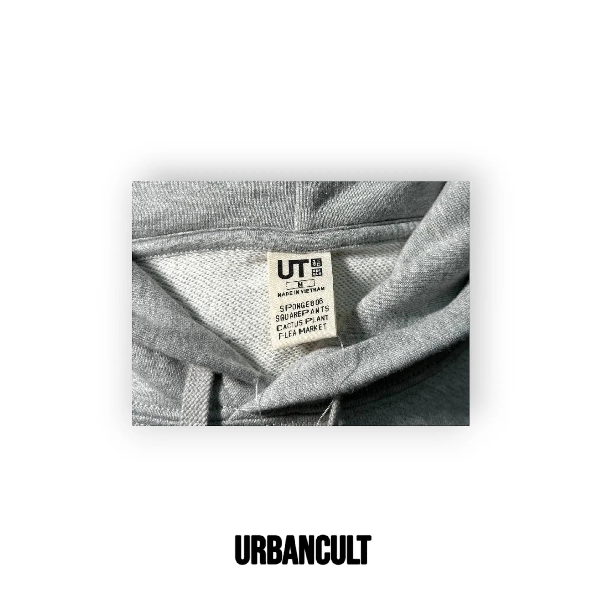 Felpa con Cappuccio Uniqlo x CPFM SpongeBob - Grigia - Urban Cult