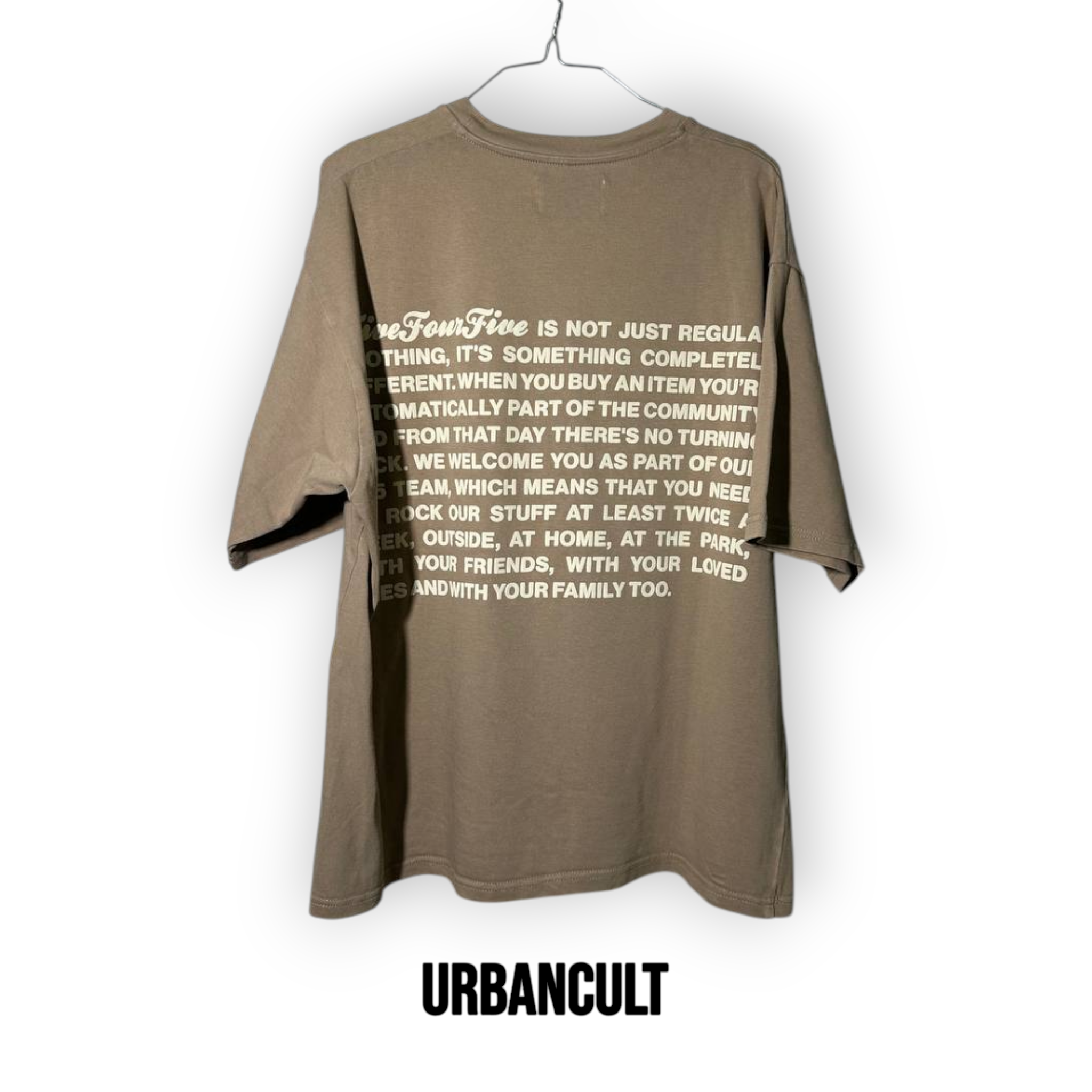 Five Four Five 545 Team T-shirt - Marrone - Urban Cult