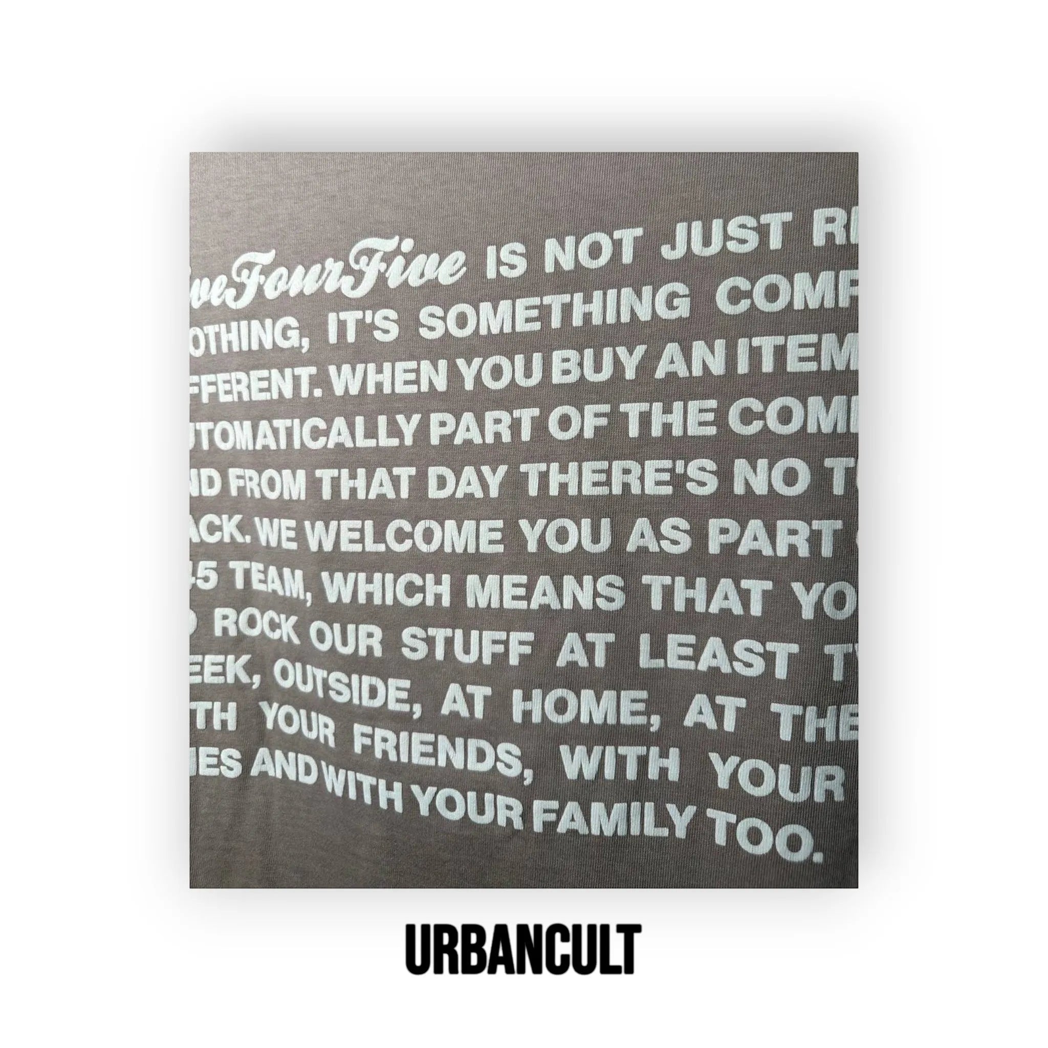 Five Four Five 545 Team T-shirt - Marrone - Urban Cult