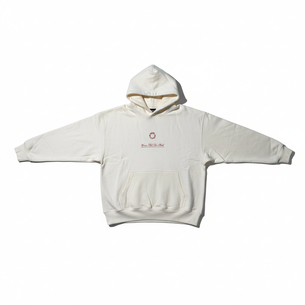 Nude Project 'Virginity' Hoodie - Marshmallow/Red - Urban Cult