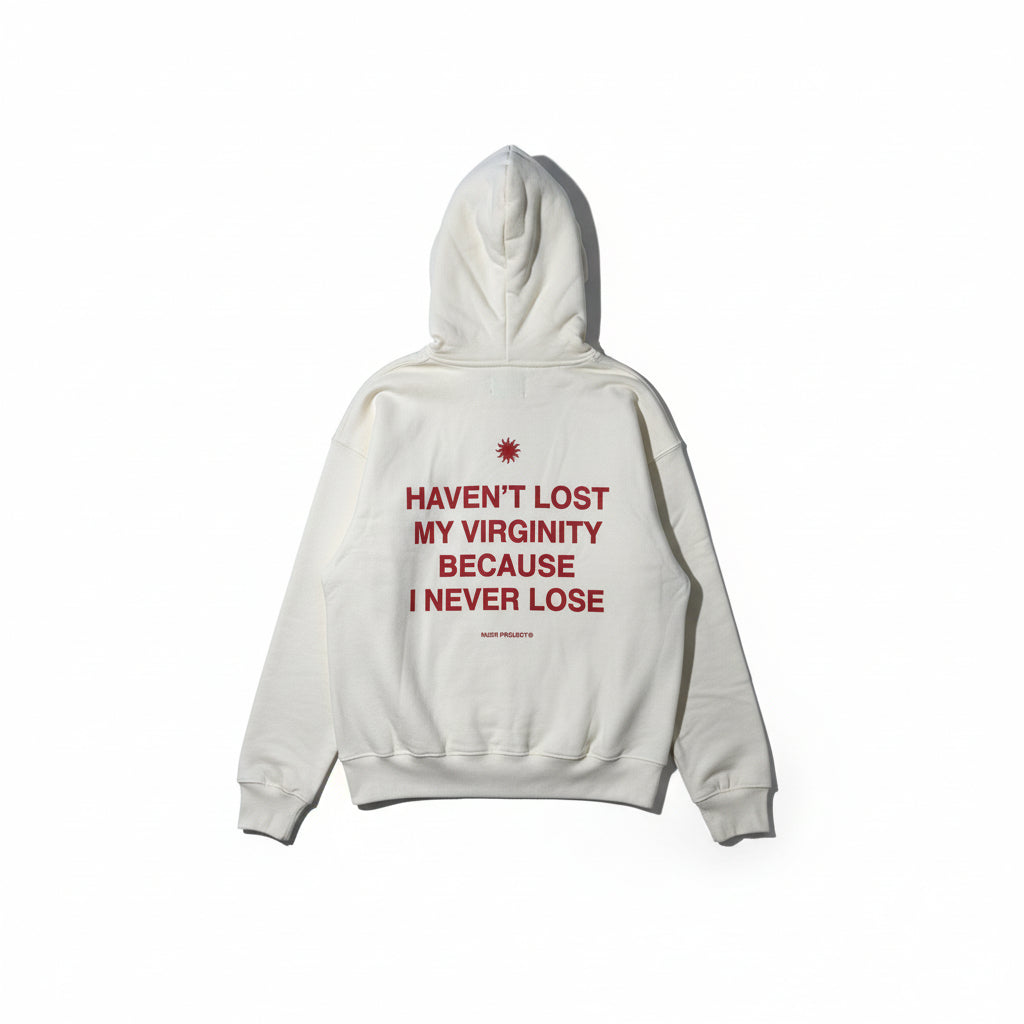 Nude Project 'Virginity' Hoodie - Marshmallow/Red - Urban Cult