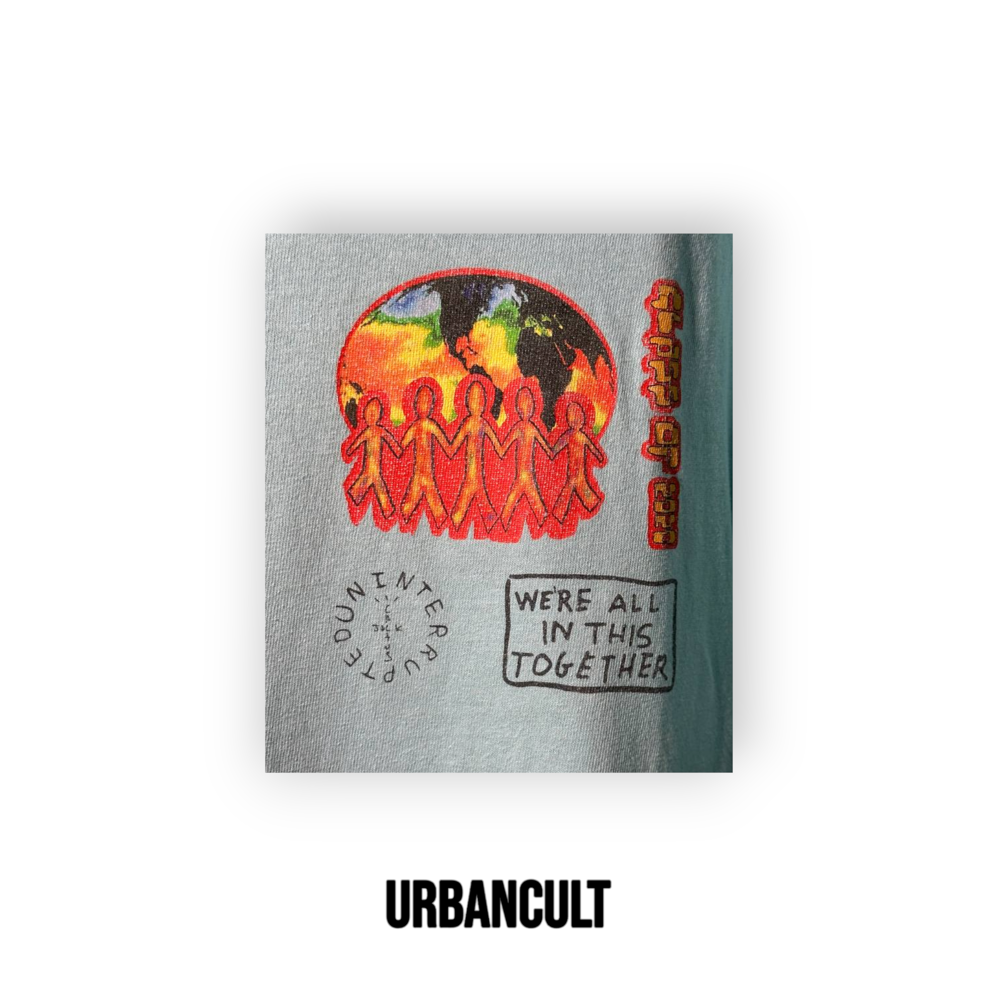 Travis Scott Cactus Jack C/O Uninterrupted Class 2020 T-shirt - Azzurra - Urban Cult