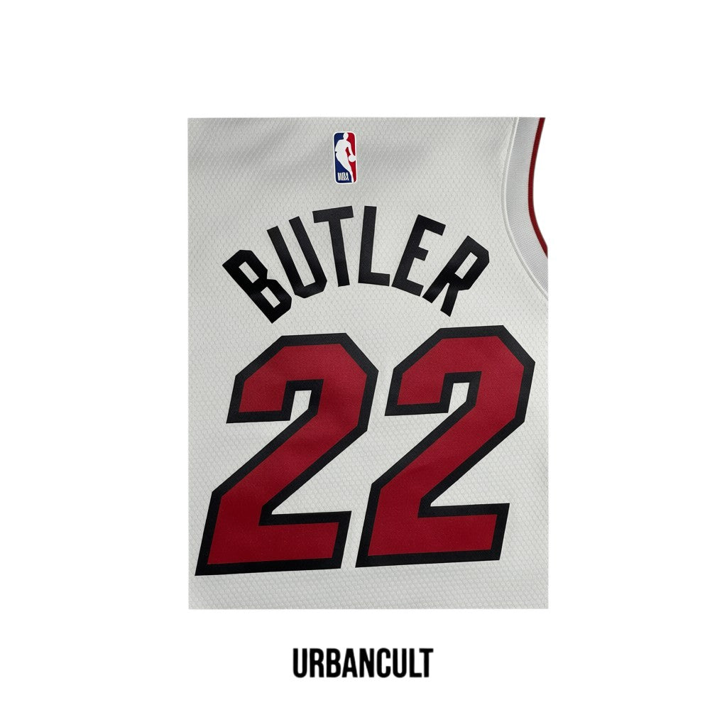 Urban Cult Jersey Ufficiale Basket Miami Heat Jimmy Butler #22 Bianco Taglia M