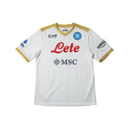 Urban Cult white and gold EA7 Napoli 2021/22 Osimhen #9 signed football shirt, size L.