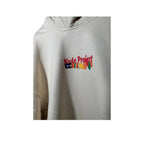 Urban Cult Nude Project Chérie hoodie in marshmallow cream cotton with colourful embroidered graphic. Relaxed fit.