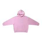 Urban Cult Nude Project Virginity Hoodie rosa in cotone con grafica ricamata sul petto e tasca a marsupio.