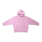 Urban Cult Nude Project Virginity Hoodie rosa in cotone con grafica ricamata sul petto e tasca a marsupio.