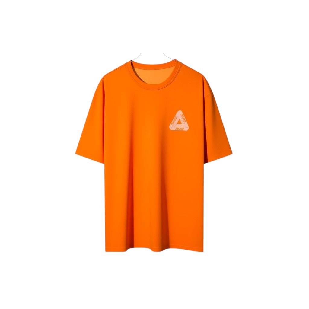 Urban Cult orange cotton t-shirt with white Palace logo on chest
