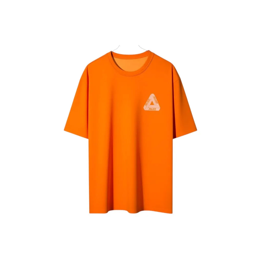 Urban Cult orange cotton t-shirt with white Palace logo on chest