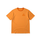 Urban Cult orange cotton t-shirt with embroidered triangle logo on chest
