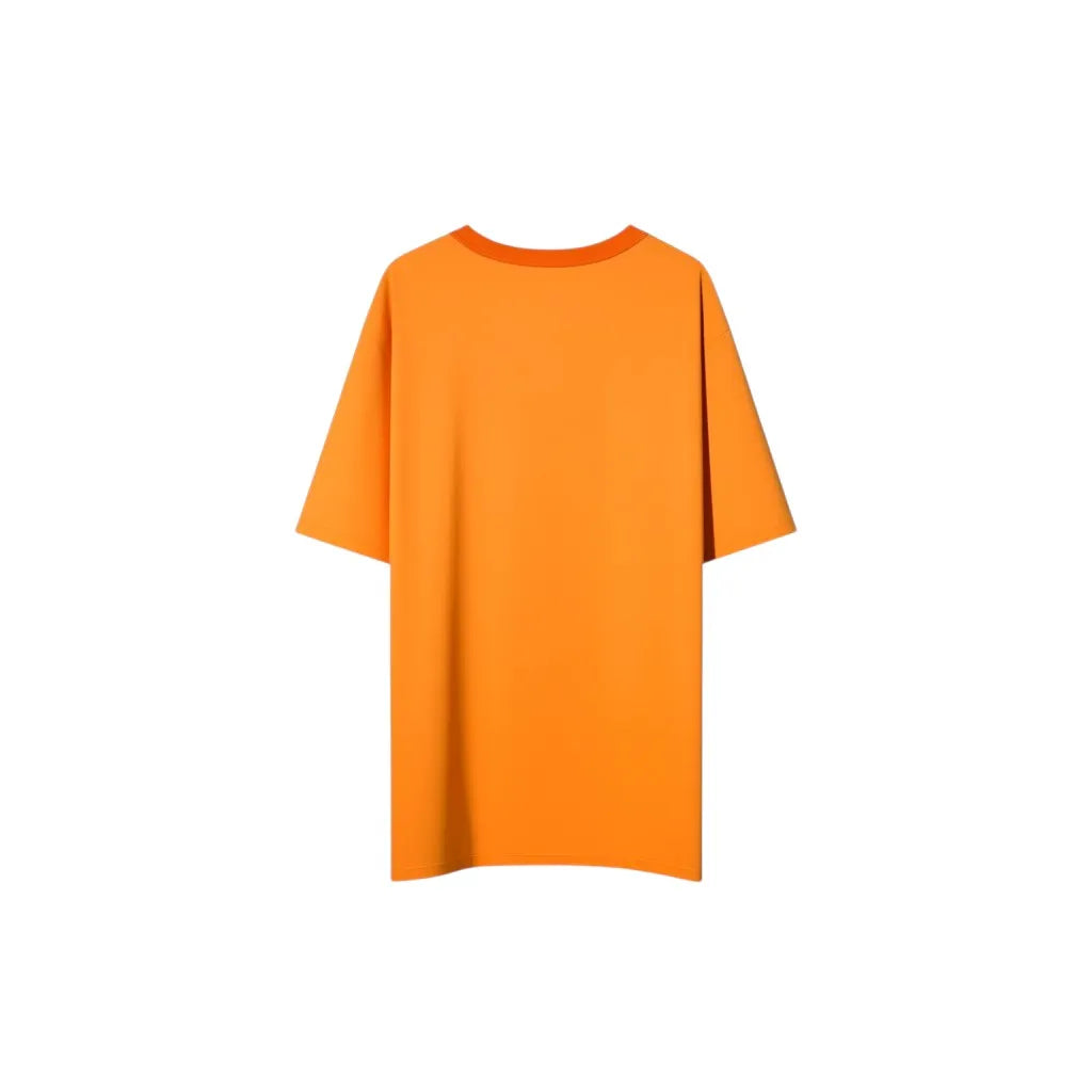 Urban Cult Palace double orange t-shirt, crew neck, short sleeves, relaxed fit.