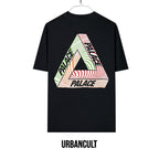 Urban Cult black cotton Palace Tri-Ferg Tex T-shirt with colourful graphic logo on back, size S