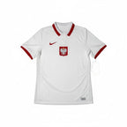 Urban Cult white Nike Poland 2020/2021 home football shirt with red collar and sleeve trim, featuring the Poland crest.