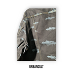 Corteiz Alcatraz Pattern Denim Jacket 'Black' - Urban Cult