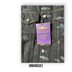 Corteiz Alcatraz Pattern Denim Jacket 'Black' - Urban Cult
