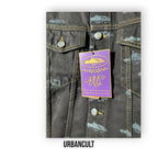 Corteiz Alcatraz Pattern Denim Jacket 'Black' - Urban Cult