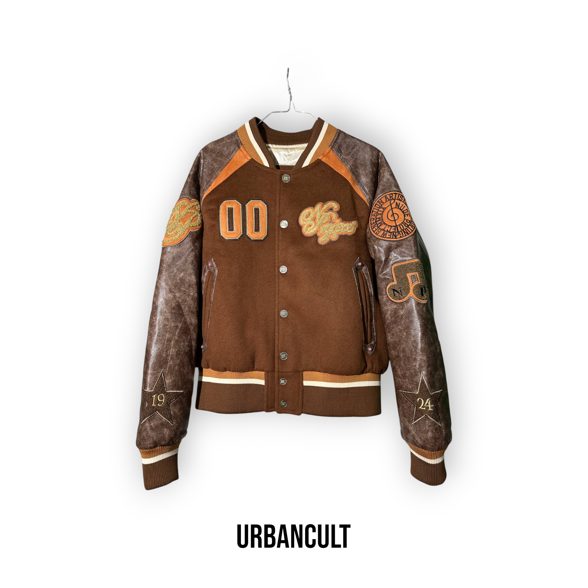 Nude Project '24/7 Fast Delivery' Varsity Jacket - Urban Cult