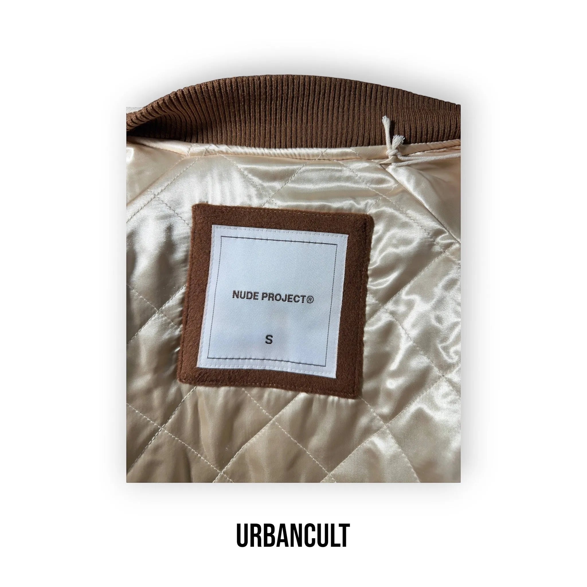 Nude Project '24/7 Fast Delivery' Varsity Jacket - Urban Cult