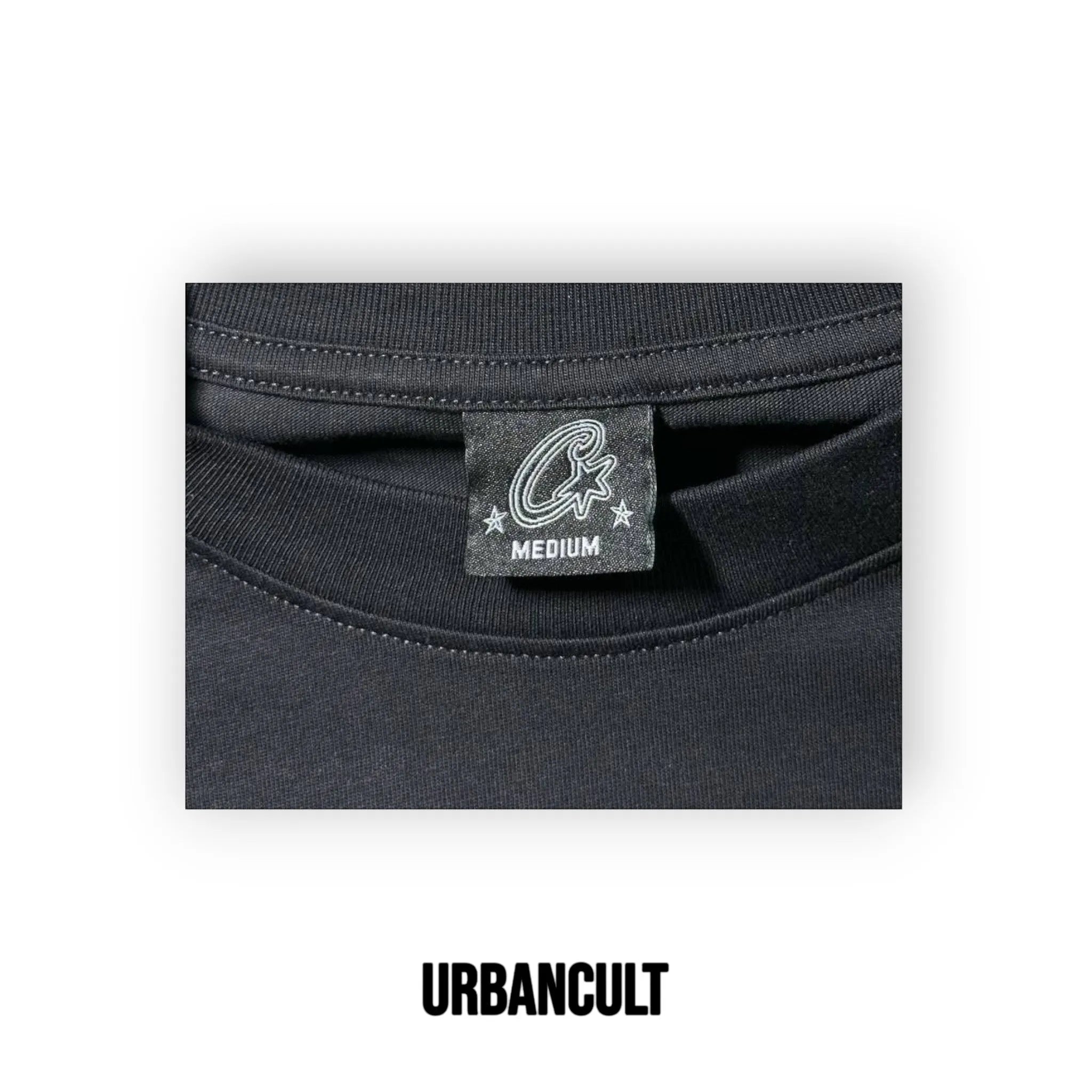T-shirt Corteiz OG Alcatraz Rules The World - Nero/Giallo - Urban Cult