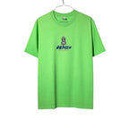 Urban Cult Supreme Alien T-shirt verde lime in cotone, taglia S, con stampa grafica di un alieno.