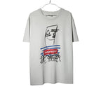 Urban Cult white cotton t-shirt, size M, featuring Supreme x Jean Paul Gaultier SS19 collaboration graphic print.