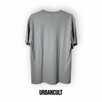 Urban Cult Supreme League Ball T-shirt Grigia in cotone, taglia M, con grafica sportiva sul davanti.