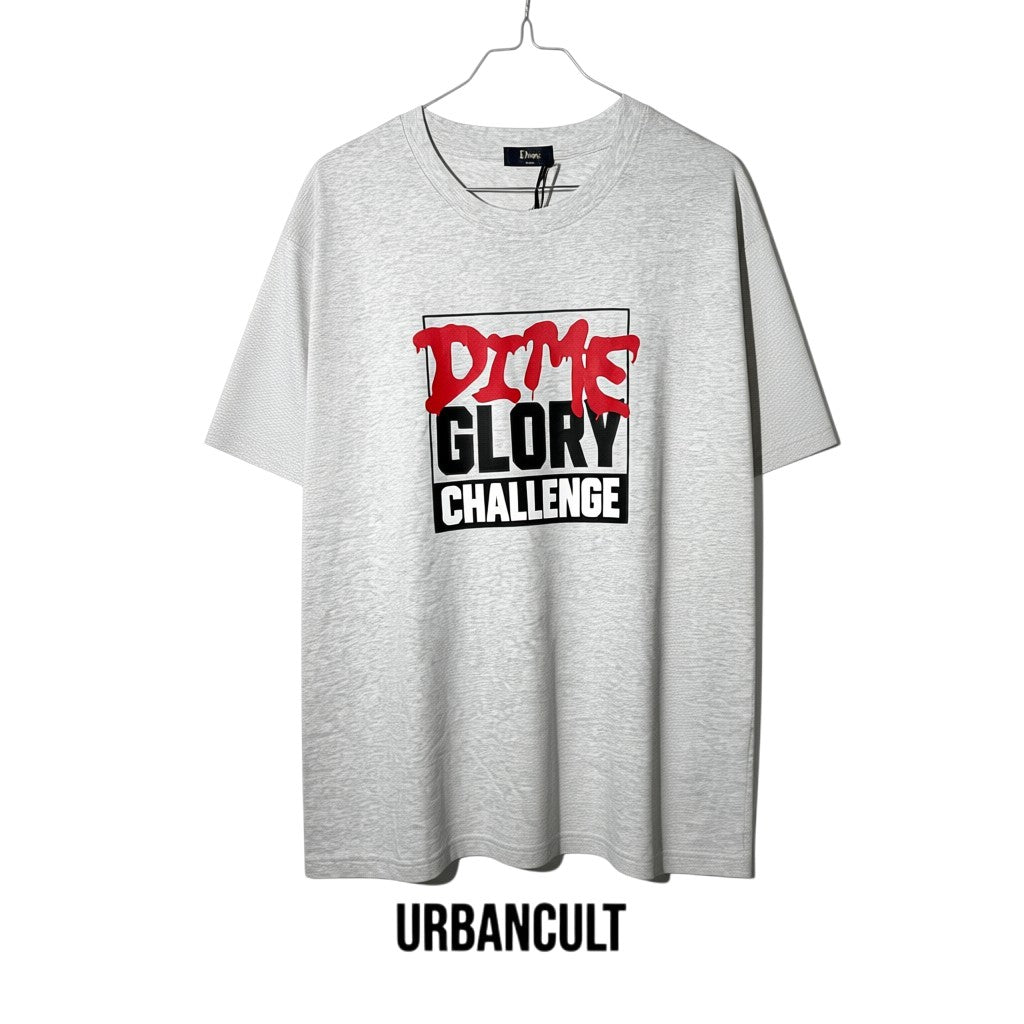 Urban Cult T-shirt Grigia in cotone pesante con grafica DIME Mutant League rossa e nera. Vestibilità rilassata.