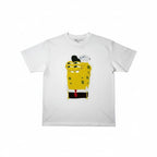 Urban Cult T-shirt bianca in cotone con grafica SpongeBob e Patrick in stile CPFM, taglia M.