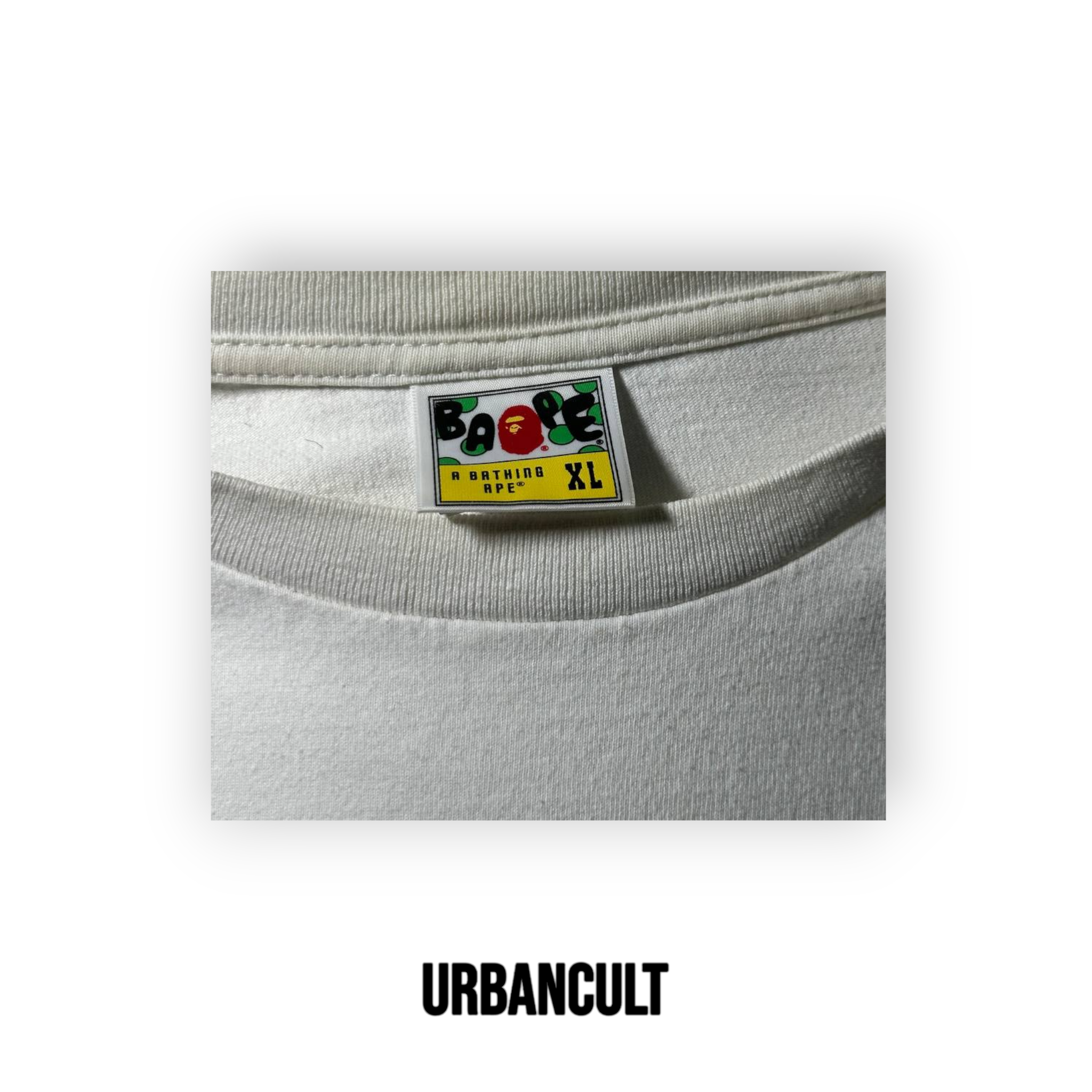 BAPE Mix Camo College multicolor T-shirt - Bianco - Urban Cult