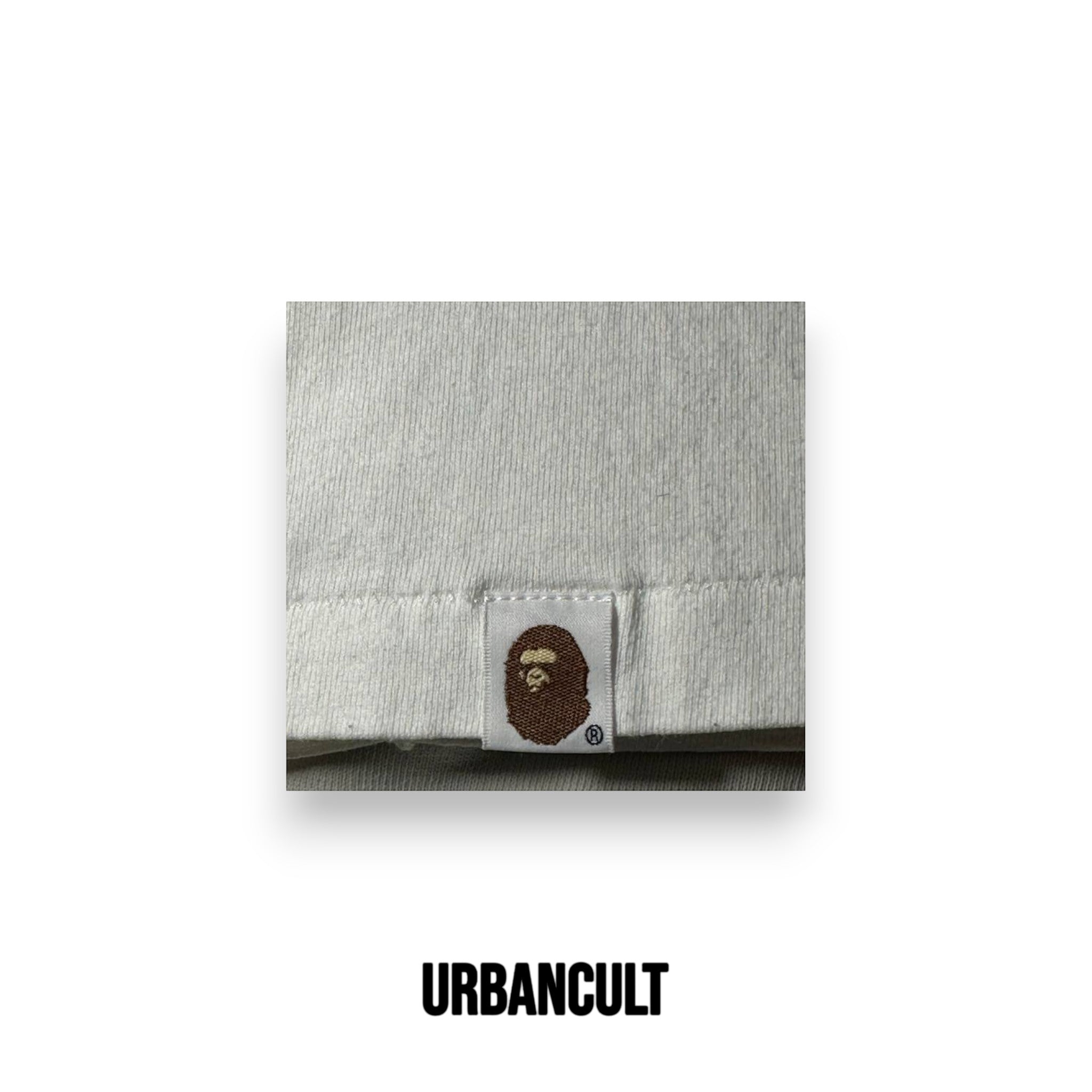 BAPE Mix Camo College multicolor T-shirt - Bianco - Urban Cult