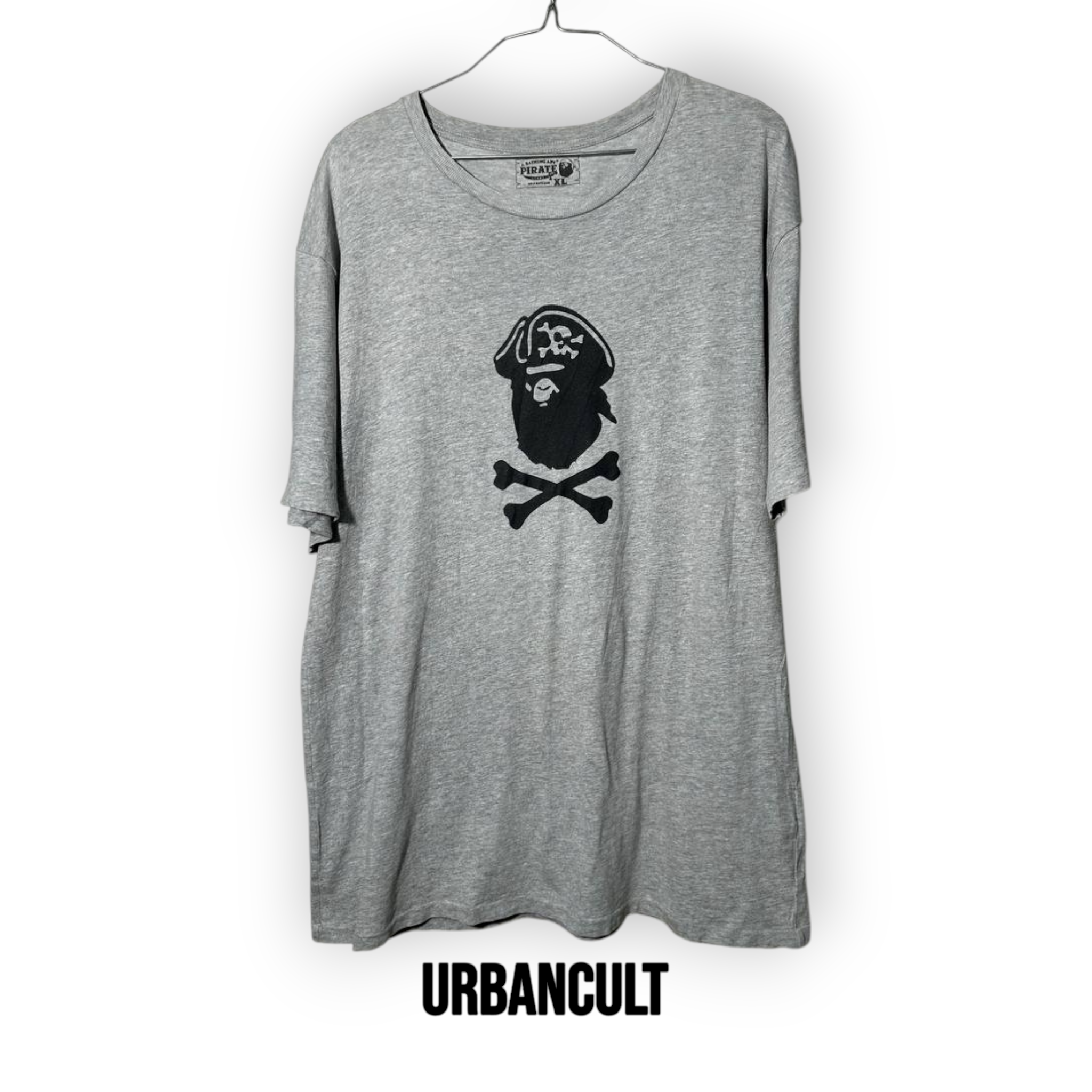 BAPE Pirate Head Logo T-shirt - Grigia - Urban Cult