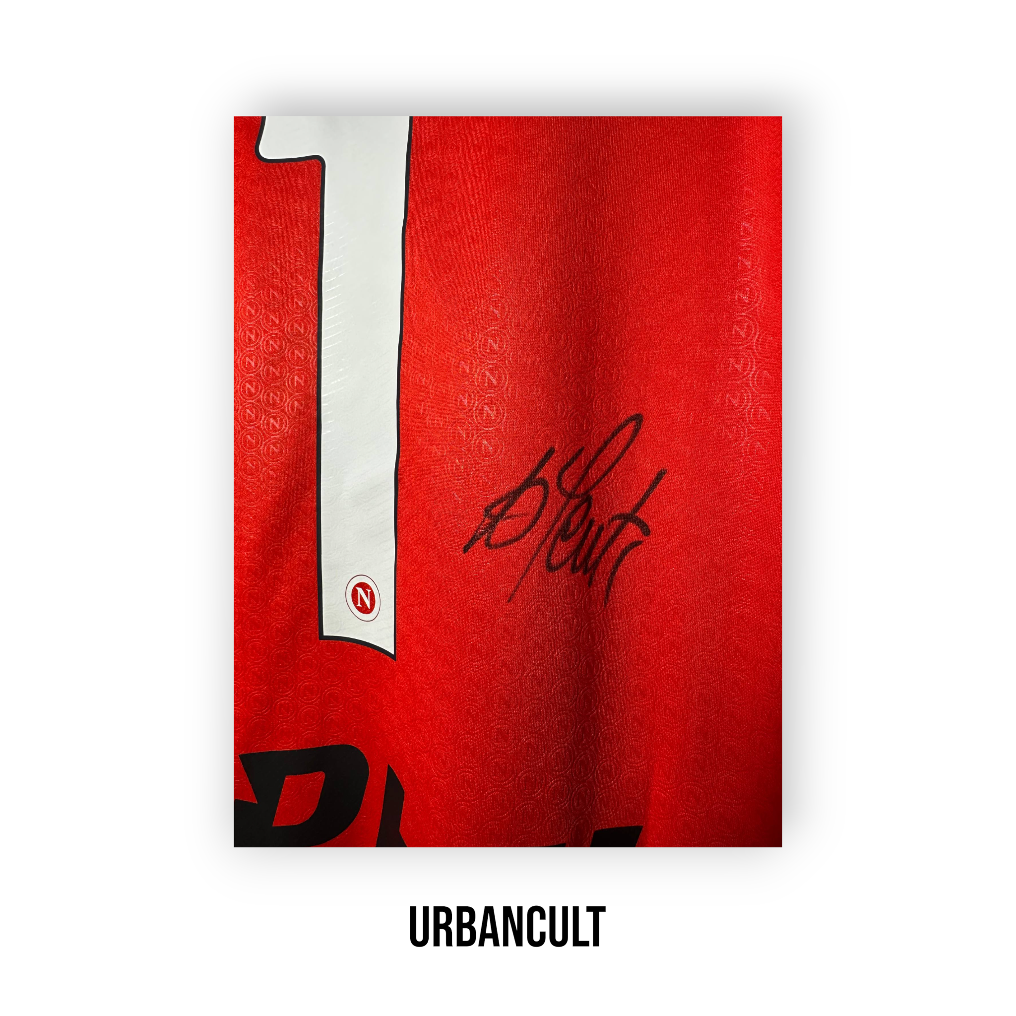 Maglia Napoli 2024/25 - Meret #1 AUTOGRAFATA (Red Edition) - Urban Cult