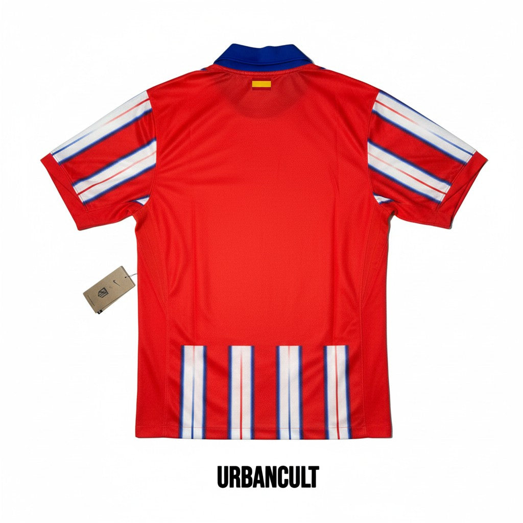 Urban Cult Maglia Ufficiale Home Atlético Madrid 2024/2025 S, rossa e bianca a strisce, Nike.
