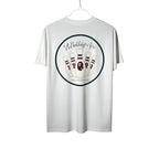 Urban Cult T-Shirt BAPE x End Bowling Tee Bianca in cotone con stampa grafica di birilli da bowling e logo Ape Head.