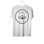 Urban Cult T-Shirt BAPE x End Bowling Tee Bianca in cotone con stampa grafica di birilli da bowling e logo Ape Head.