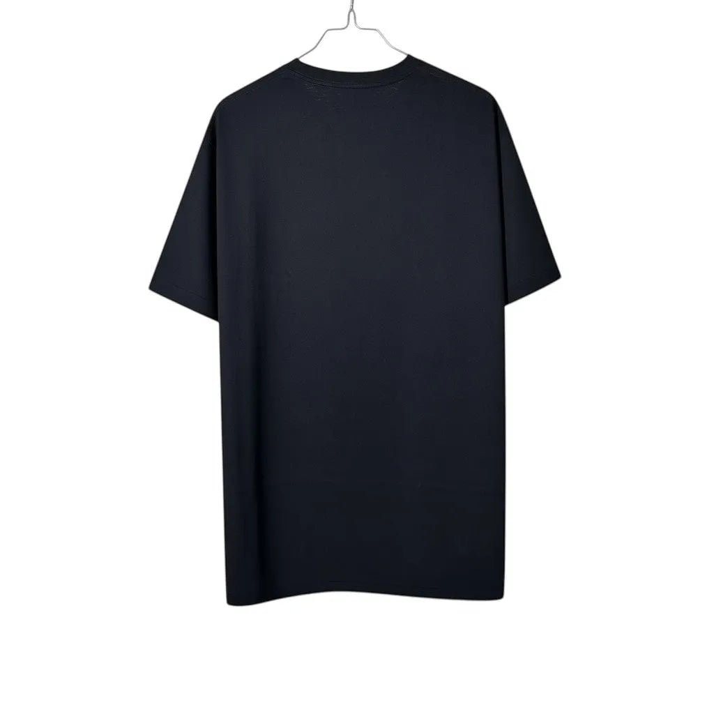 T-Shirt nera in cotone di alta qualità di A Bathing Ape (BAPE), taglia L.