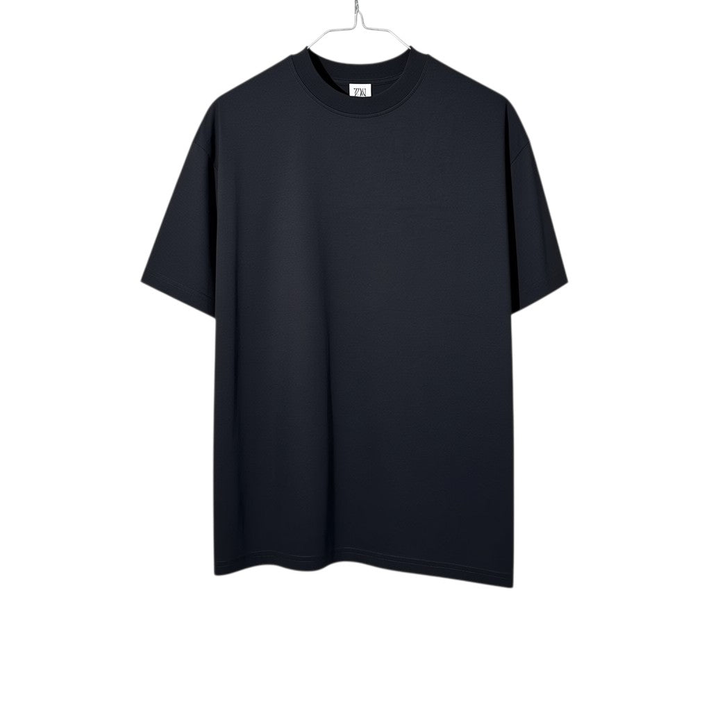 Urban Cult T-shirt Corteiz OG Alcatraz Italia Nera in cotone pesante con vestibilità oversize. Logo Alcatraz con dettagli Italia.