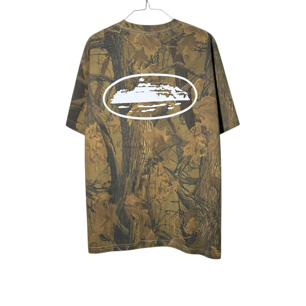 Urban Cult T-Shirt Corteiz Island Alcatraz Puff Print Forest Camo cotone M