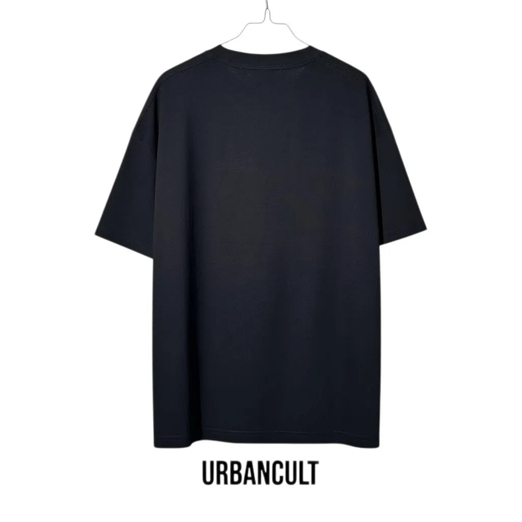 Urban Cult T-Shirt Corteiz NDA Logo Nera in cotone nero con logo parodia NBA.
