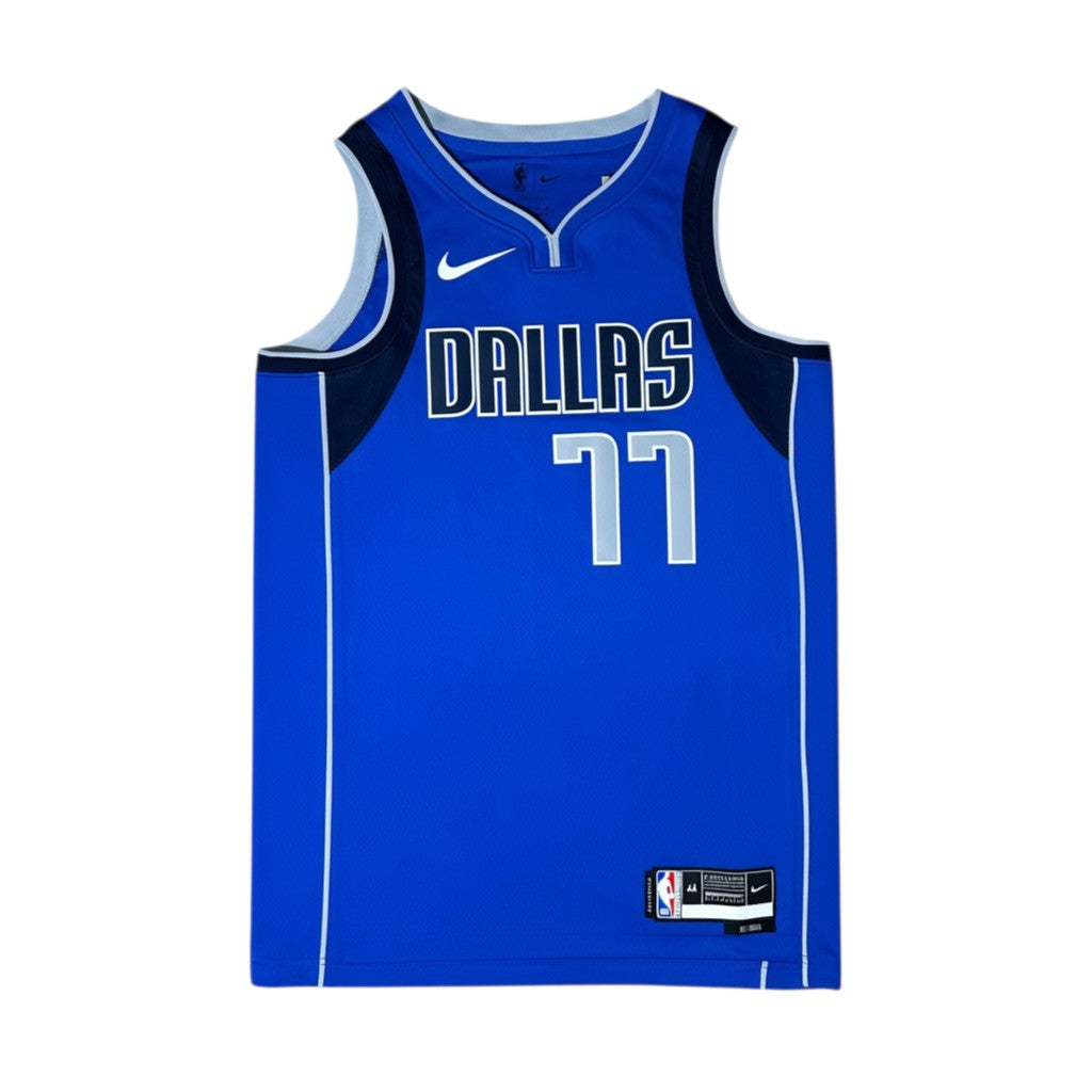 Urban Cult Dallas Mavericks Luka Dončić #77 Official Nike Blue Basketball Jersey M