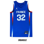 Urban Cult blue official France basketball jersey for Victor Wembanyama #5, Nike Dri-FIT, size L
