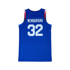 Urban Cult Official French National Basketball Jersey for Victor Wembanyama #32, blue, Nike Dri-FIT