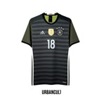 Urban Cult Germany 2016/17 away football jersey, Toni Kroos 18, black and grey striped, size M