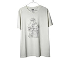 Urban Cult white cotton t-shirt with KAWS x Sesame Street Companion Outline graphic print. Size M.